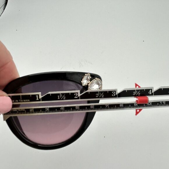 Steve Madden Women's Silver Rhinestone Black Frame Sunglasses Frames Only - Picture 10 of 12